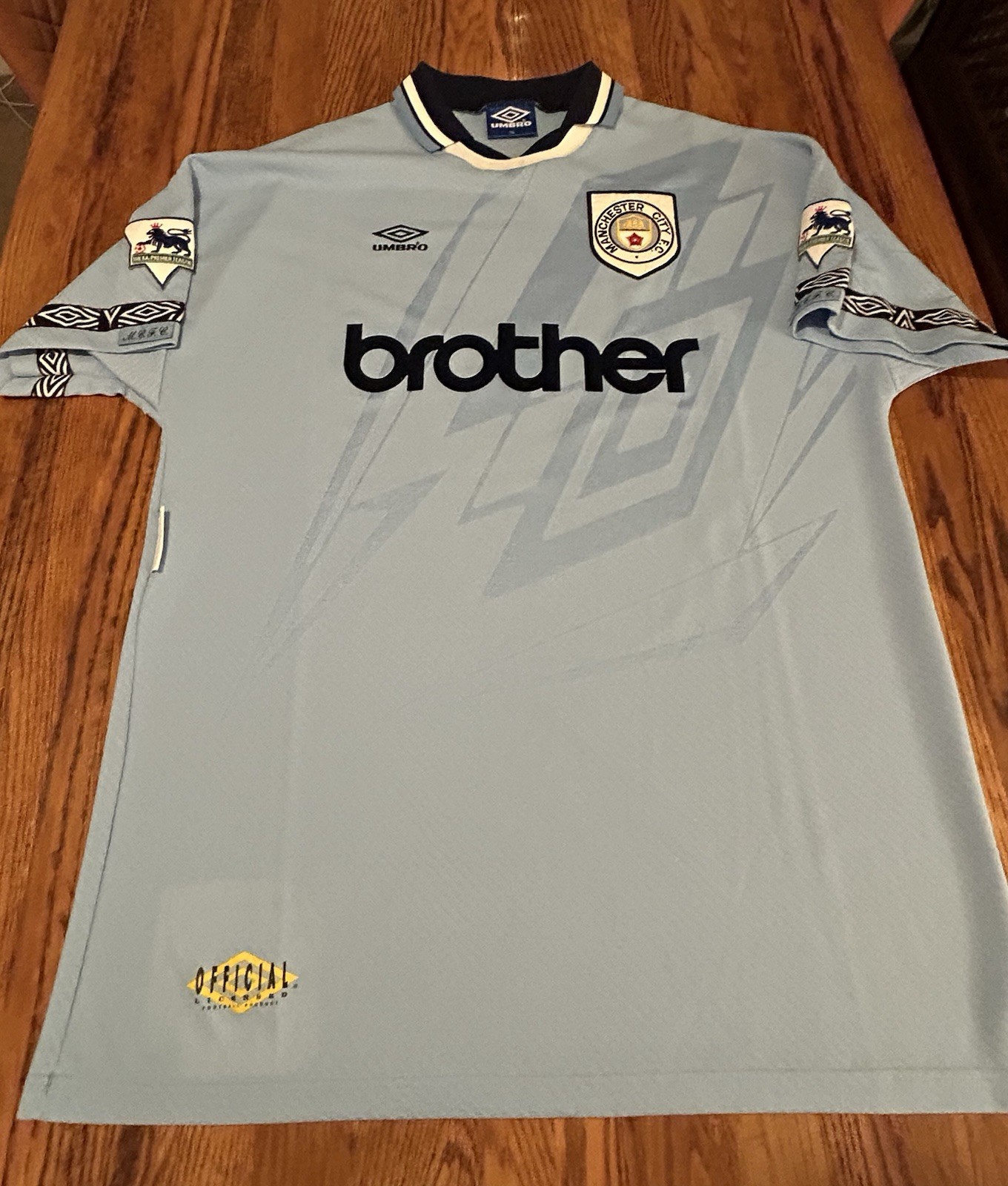Manchester City 1994/95 Maurizio Gaudino match worn shirt. for sale on Ebay