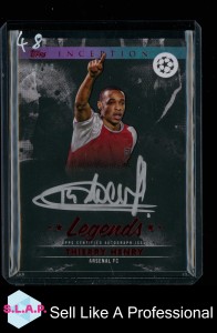 THIERRY HENRY 08/10 TOPPS INCEPTION UCL ARSENAL FC LEGENDS 2025 AUTOGRAPH ENG for sale on Ebay