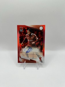Topps UCC 2025/26 Rio Ngumoha 1/5 Rookie Auto Red Colour Match Liverpool for sale on Ebay