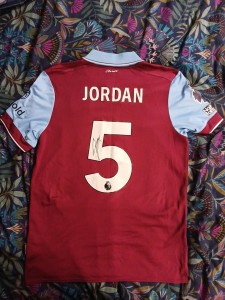Signed Premier League Football Shirt Jordan 5 Burnley Fc Clarets for sale on Ebay