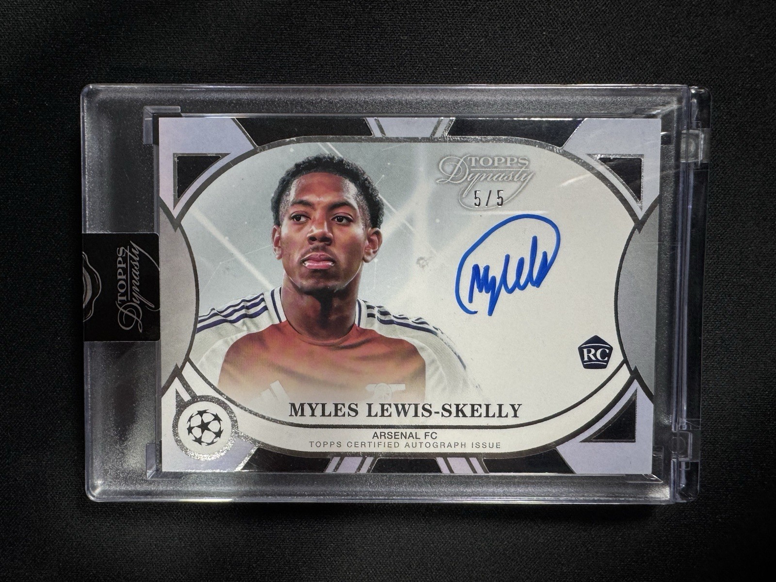 Myles Lewis-Skelly 5/5 Auto RC Topps Dynasty 2024/25 Arsenal On Card for sale on Ebay