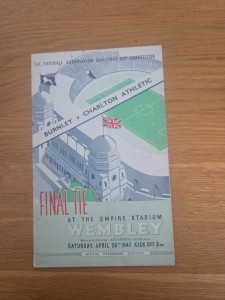 1947 FA Cup Final Programme Charlton Athletic v Burnley for sale on Ebay