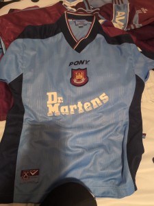 Vintage Pony West Ham United F.C. 1998-1999 Third Football Shirt Size Medium M for sale on Ebay