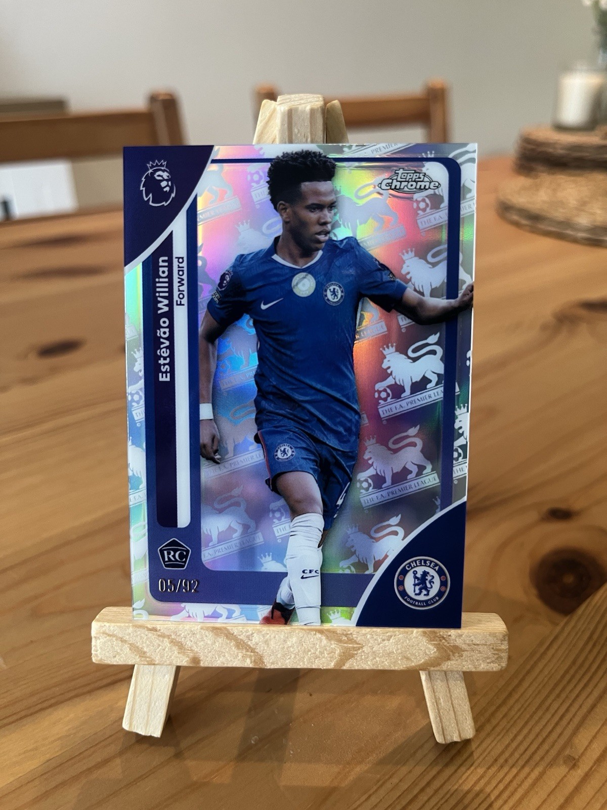 2026 Topps Premier League Chrome Logofractor Estevao /92 Case Hit Chelsea ROOKIE for sale on Ebay