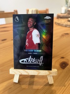 2025/26 Topps Chrome EPL Thierry Henry Zero Hours On Card Auto /10 Arsenal SSP for sale on Ebay