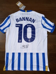 SIGNED SHEFFIELD WEDNESDAY BARRY BANNAN SHIRT 24/25 LEGEND SWFC PROOF for sale on Ebay