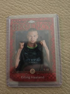 Topps Chrome Regency London Store Exclusive Erling Haaland 1/5 Manchester City for sale on Ebay