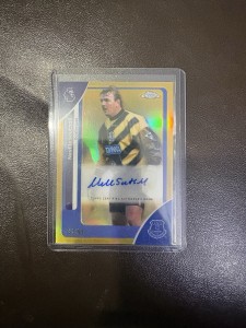 Topps Chrome Premier League 2026 Neville Southall Gold Auto /50 SSP! Everton for sale on Ebay