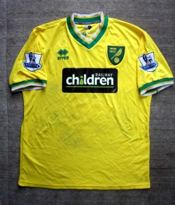 Rare Norwich City football shirt for sale on Ebay