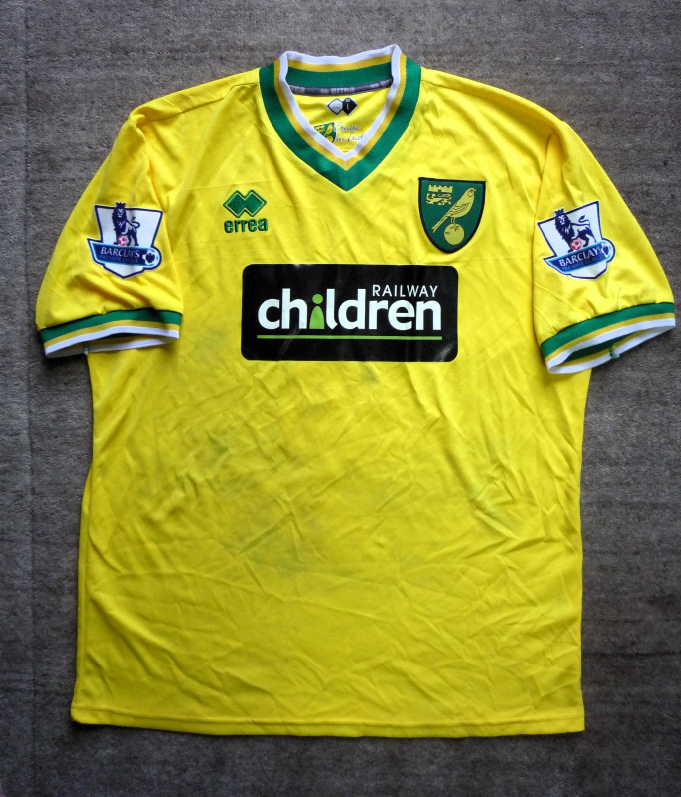 Rare Norwich City football shirt for sale on Ebay