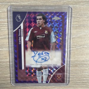 2026 Topps Chrome Premier League - Carlos Tevez /75 Auto - West Ham for sale on Ebay
