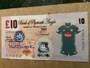 RARE Signed £10s Plymouth Argyle.  Paul Sturrock  Jason Bent And David Frio for sale on Ebay