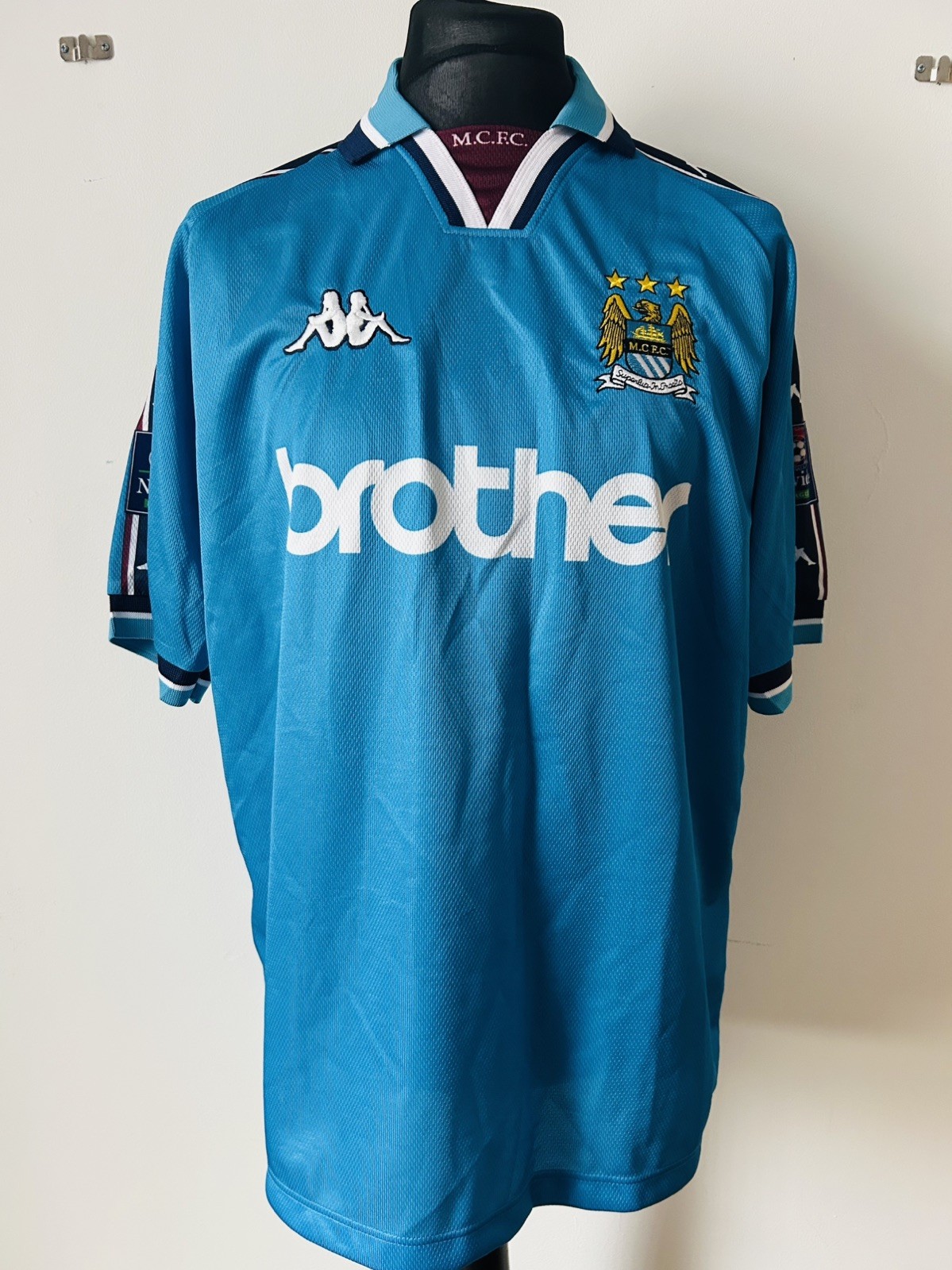 Manchester City Match Worn Kappa Shirt 1997/99  for sale on Ebay