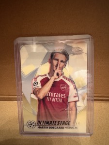 Topps UCC Flagship Ultimate Stage Martin Odegaard Superfractor 1/1 Arsenal Rare for sale on Ebay