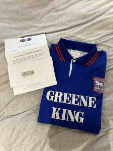 Ipswich Town Shirt Match Worn 1995/1996 With COA for sale on Ebay