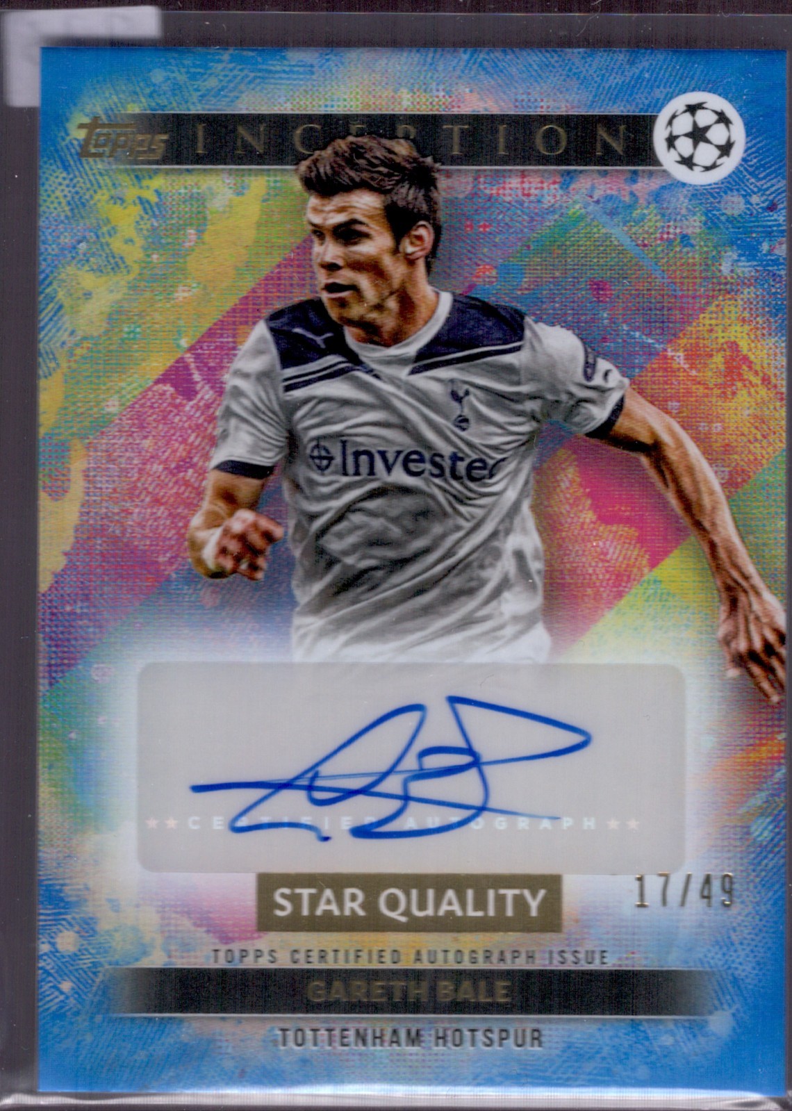 Gareth Bale Auto /49 2024-25 Topps Inception UCC Tottenham Hotspur for sale on Ebay