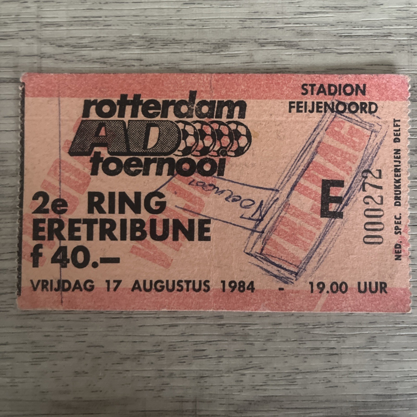 Manchester United v Stuttgart 17/8/1984 in Rotterdam  for sale on Ebay