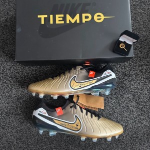Nike Tiempo Legend x Elite Golden Touch x Virgil Van Dijk Signed Boots UK 10  for sale on Ebay