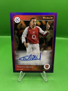 2025-26 Topps Merlin UCC Thierry Henry Sorcery Pack Auto 1/8 Arsenal #AU-H RARE! for sale on Ebay