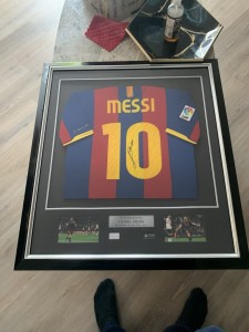 Signed Lionel Messi Framed Shirt From Icons 2011 for sale on Ebay