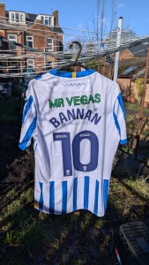 Barry Bannan Sheffield Wednesday Shirt And Signed SWFC Pennant Collectible for sale on Ebay