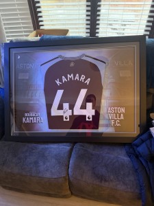 Boubacar Kamara Signed Aston Villa  Led Frame for sale on Ebay
