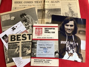 GEORGE BEST Man Utd ORIGINAL Ticket & Programme  7/2/70 against Northampton Town for sale on Ebay