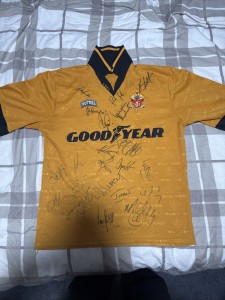 Signed 1995-96 Wolves Football Shirt Autographed by 20 Players for sale on Ebay