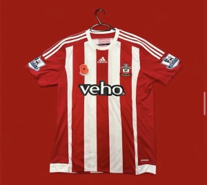Victor Wanyama Match Worn Signed Poppy Southampton FC Home 2015/16 Shirt for sale on Ebay
