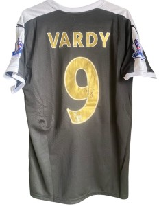 Jamie Vardy Signed Leicester City Shirt With COA And Photo Proof for sale on Ebay