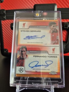 Steven Gerrard Fernando Torres Dual Auto /25 - Topps Chrome UCC 24/25 Liverpool for sale on Ebay