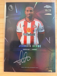 Jermain Defoe /20 Auto Zero Hours Chrome Sunderland 2026 Topps Premier for sale on Ebay
