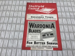Sheffield United v Swansea Town 1952/53 Division 2 - 20th December 1952 for sale on Ebay