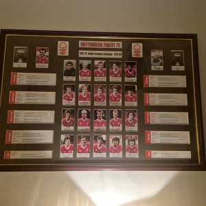 nottingham Forest double european champions framed signed players for sale on Ebay