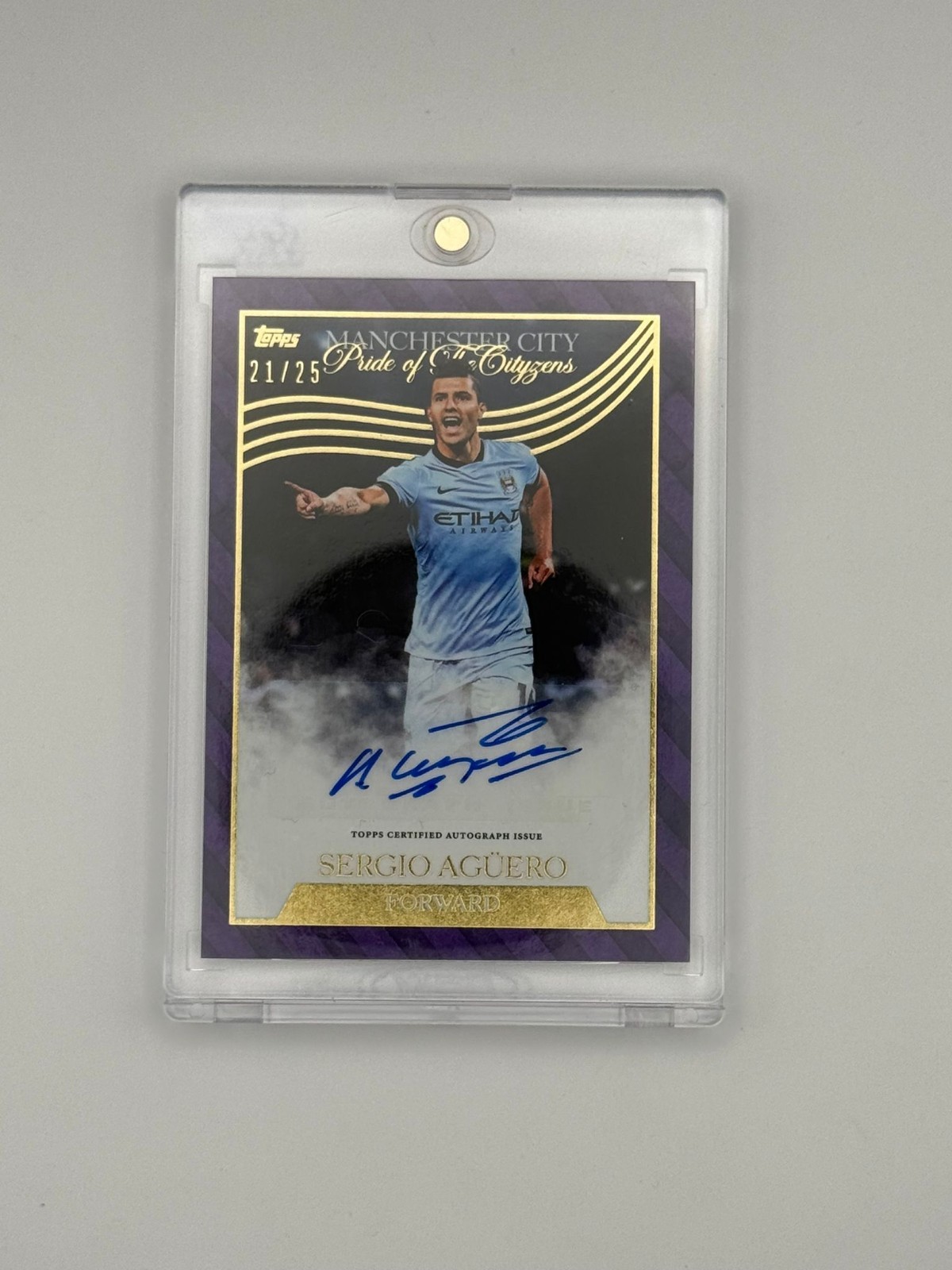 Sergio Aguero Auto /25 2023-24 Topps Manchester City Forever for sale on Ebay