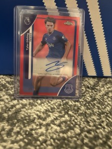 2026 Topps Chrome Premier League Tyler Dibling 3/5 Everton Autograph Card for sale on Ebay