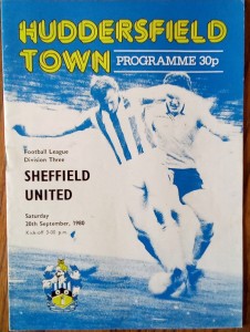Huddersfield Town v Sheffield United programme Division Three 20 September 1980 for sale on Ebay