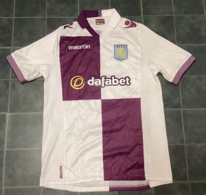 Aston Villa 2013 Football Shirt Macron Size Large in good condition  for sale on Ebay