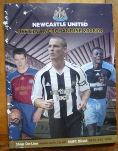 Newcastle United Official Merchandise Catalogue (2006-2007) for sale on Ebay