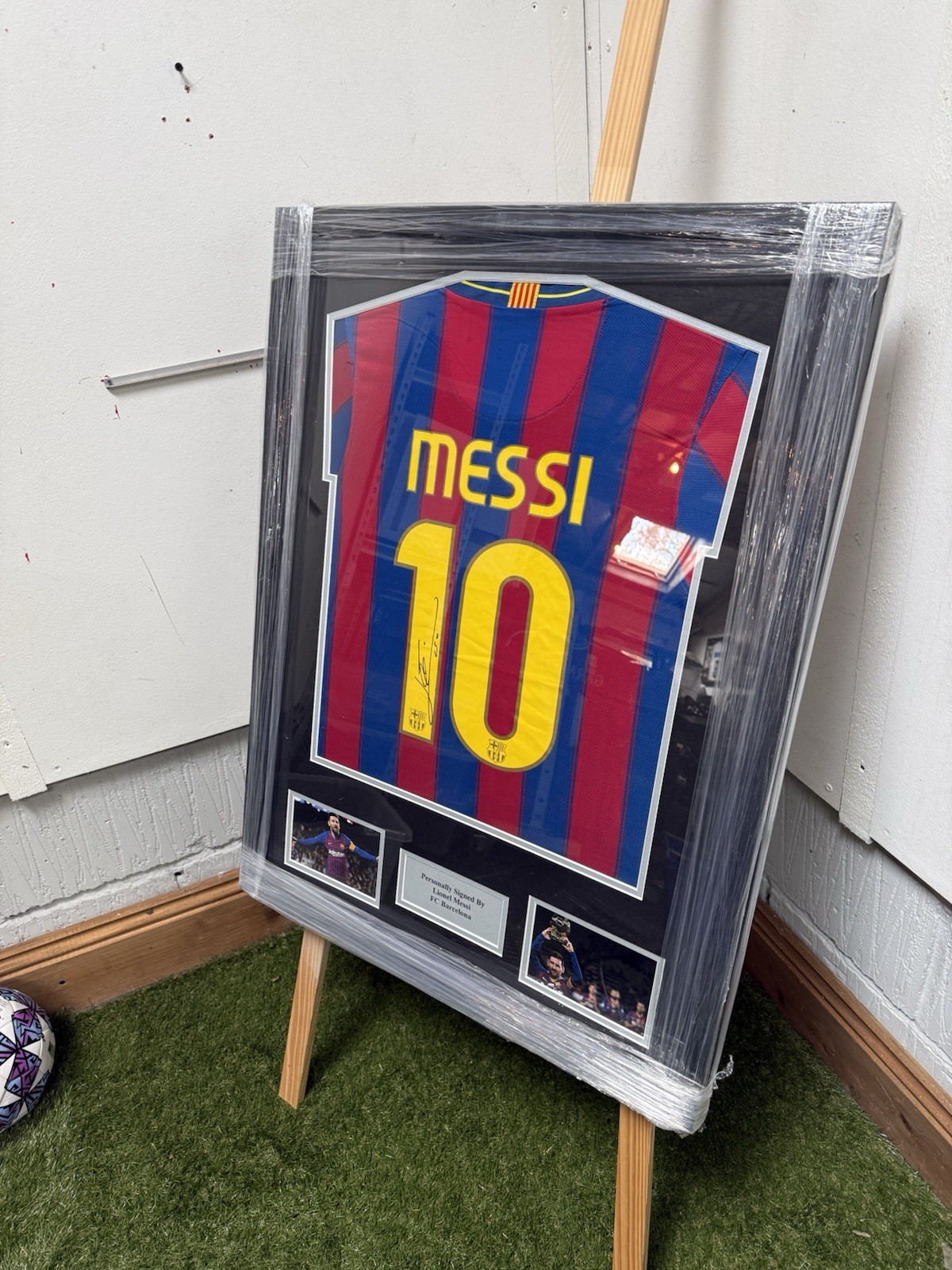 Lionel Messi Authentic Hand Signed Barcelona Jersey With COA for sale on Ebay