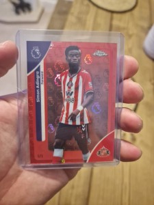 Topps Premier League Chrome Simon Adingra Sunderland 1/1. for sale on Ebay