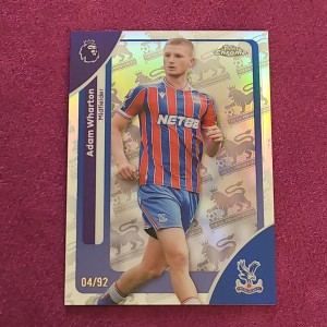 Topps Chrome Premier League 2026 Adam Wharton /92 LogoFractor Crystal Palace  for sale on Ebay