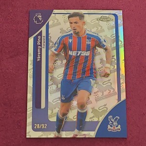 Topps Chrome Premier League 2026 Yeremy Pino 28/92 LogoFractor Crystal Palace  for sale on Ebay