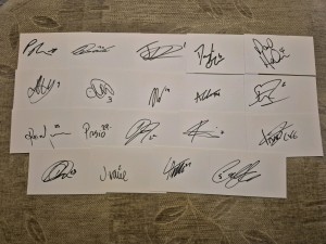 19 Signed Raith Rovers  Scottish Football White Index Cards 2025/26 for sale on Ebay