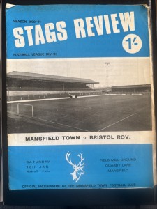 Mansfield Town Football V Bristol Rovers Program.  16/01/1970/71 Div 3 for sale on Ebay