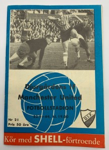 DJURGARDENS IF v Manchester United (Inter Cities Fairs Cup) 1964/1965 Programme for sale on Ebay