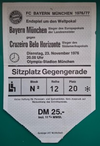 INTERCONTINENTAL CUP  FINAL 1976 BAYERN MUNCHEN VS CRUZEIRO for sale on Ebay