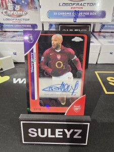 Thierry Henry Arsenal Autograph /10 Topps Logofractor for sale on Ebay