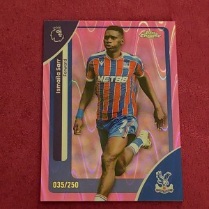 Topps Chrome Premier League 2026 Ismaila Sarr 35/250 Wave Refractor C. Palace  for sale on Ebay
