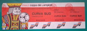 EUROPEAN  CUP FINAL UNUSED 1984 ROMA VS LIVERPOOL for sale on Ebay